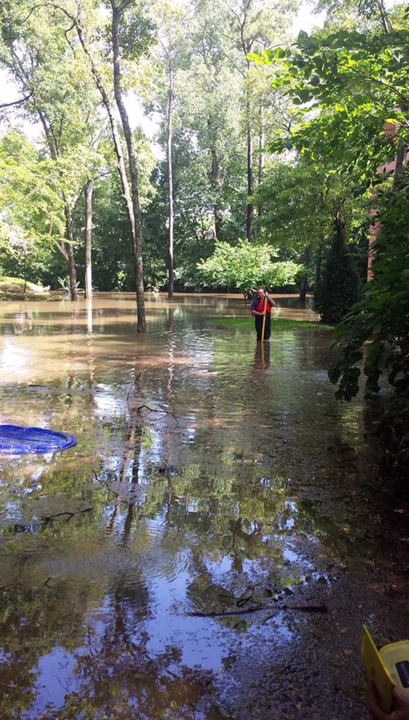 Image of the Memorial area on Monday. Photo courtesy of JD Sanders, Chief of Police at Memorial Villages Police Department.
