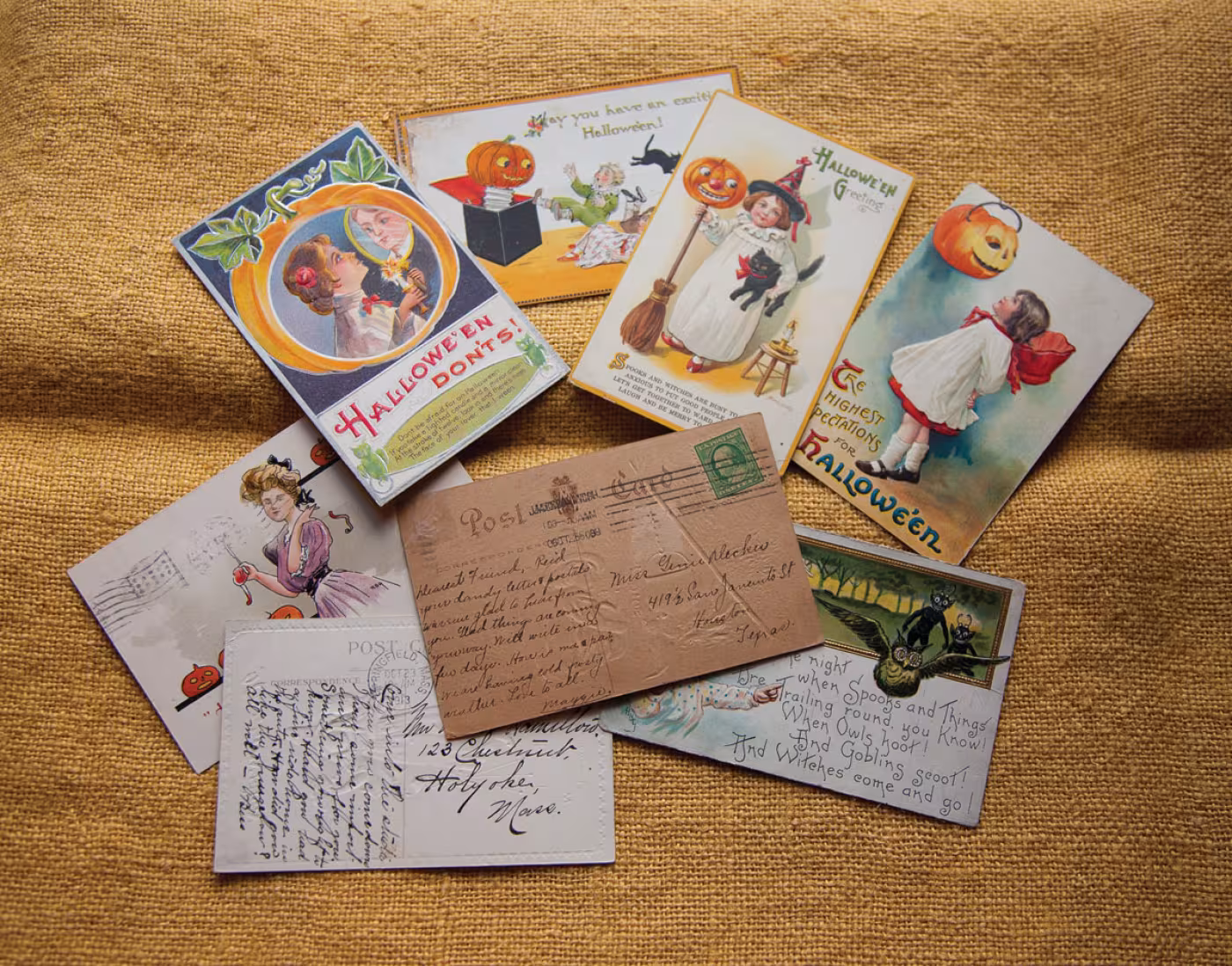 Halloween postcards