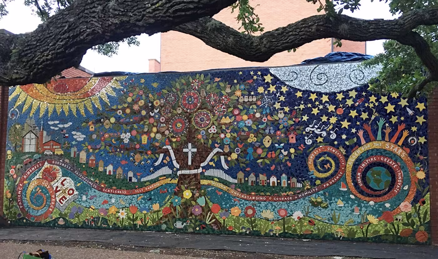 Completed legacy wall