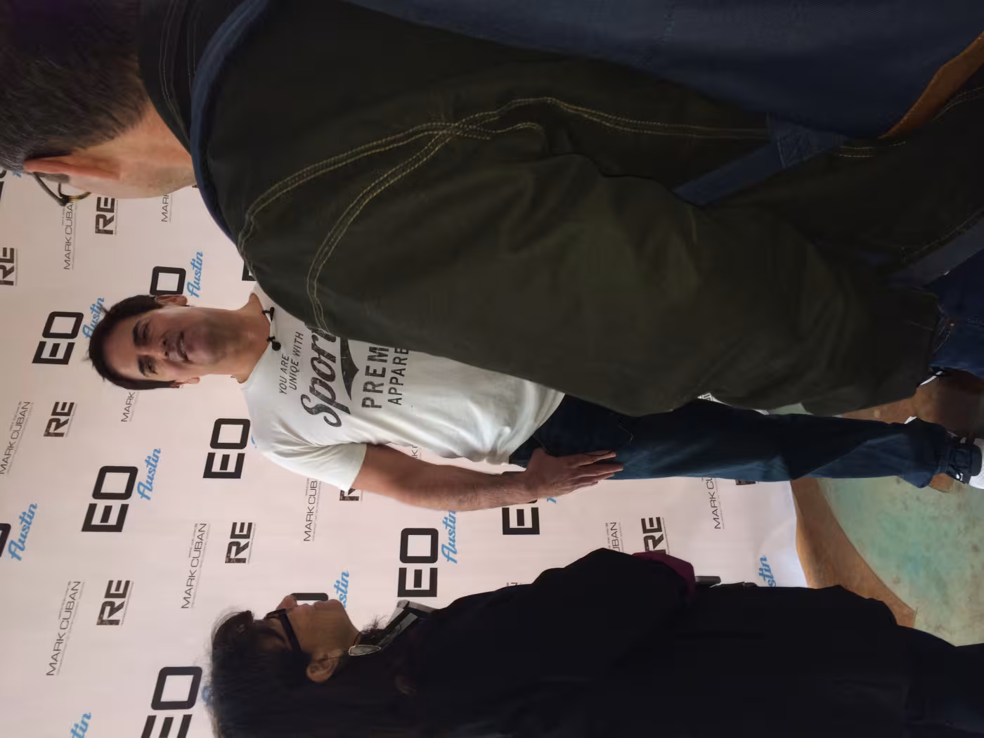 Michael and Joni interviewing Mark Cuban.