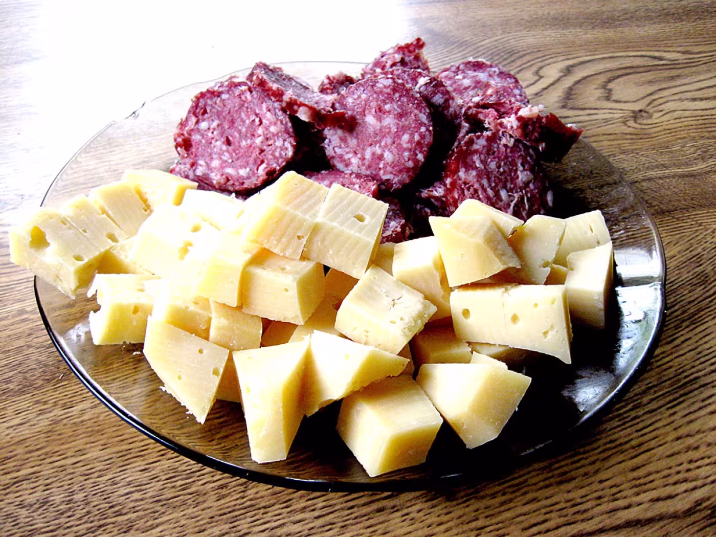 Salami and cheese