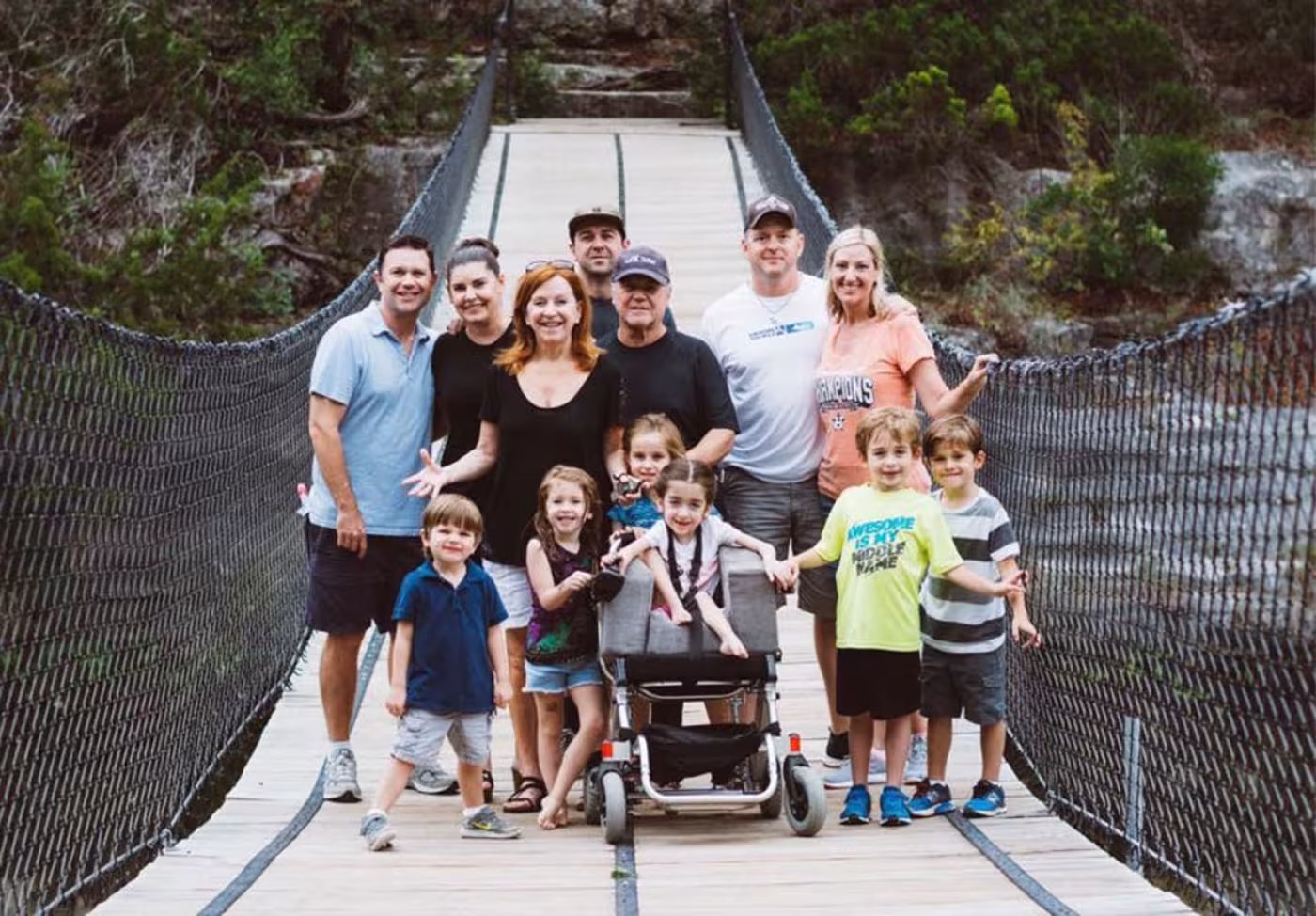 Caroline Fletcher with family