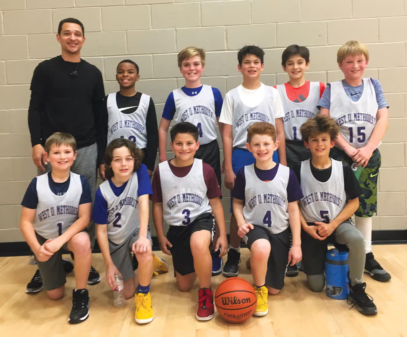 West University Methodist fifth-grade boys basketball team