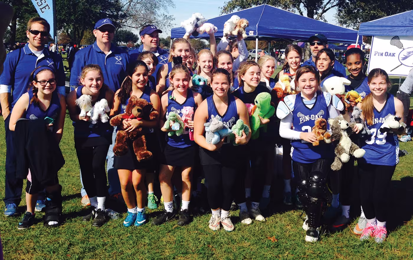 Pin Oak Middle School girls lacrosse teams