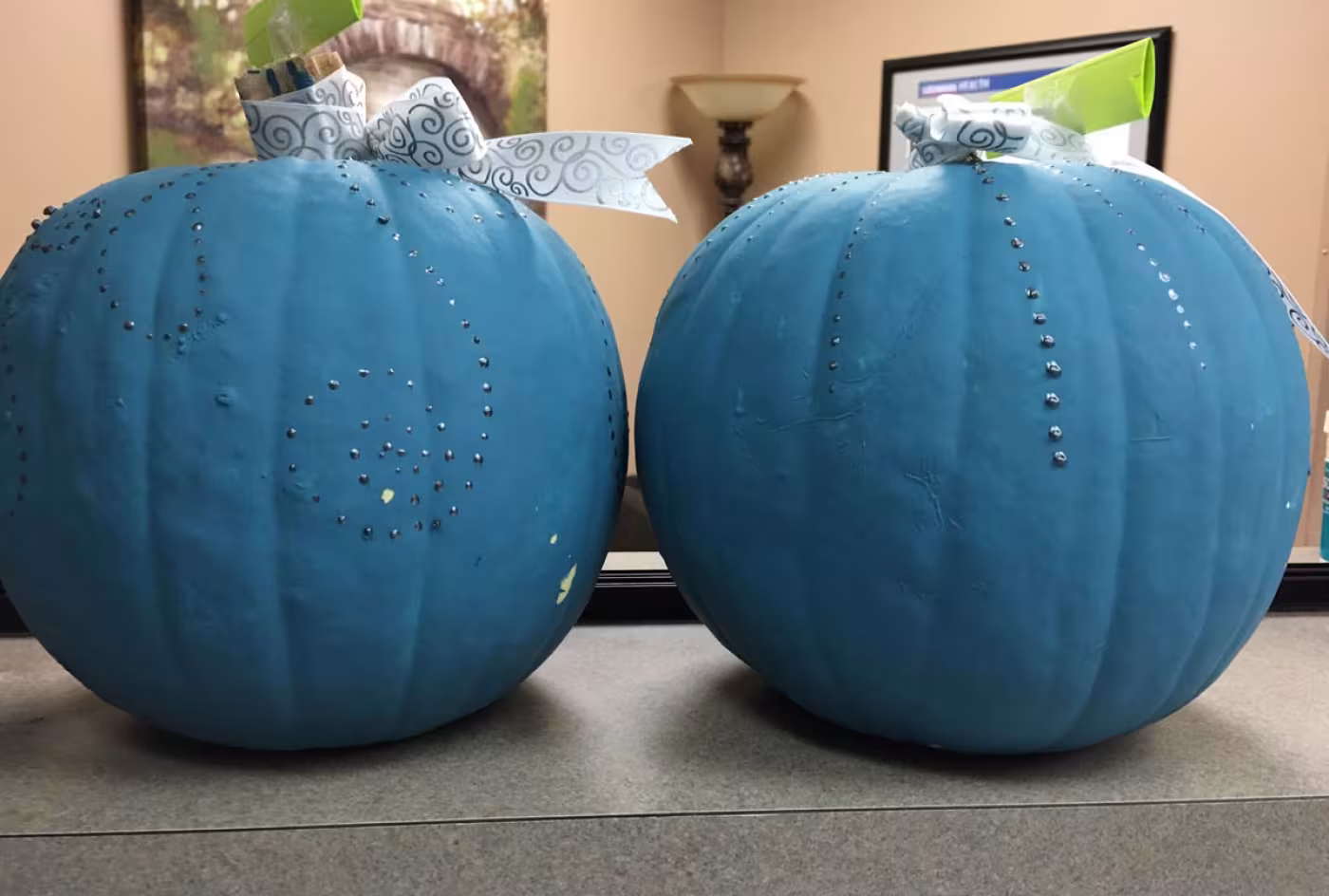 Teal pumpkins