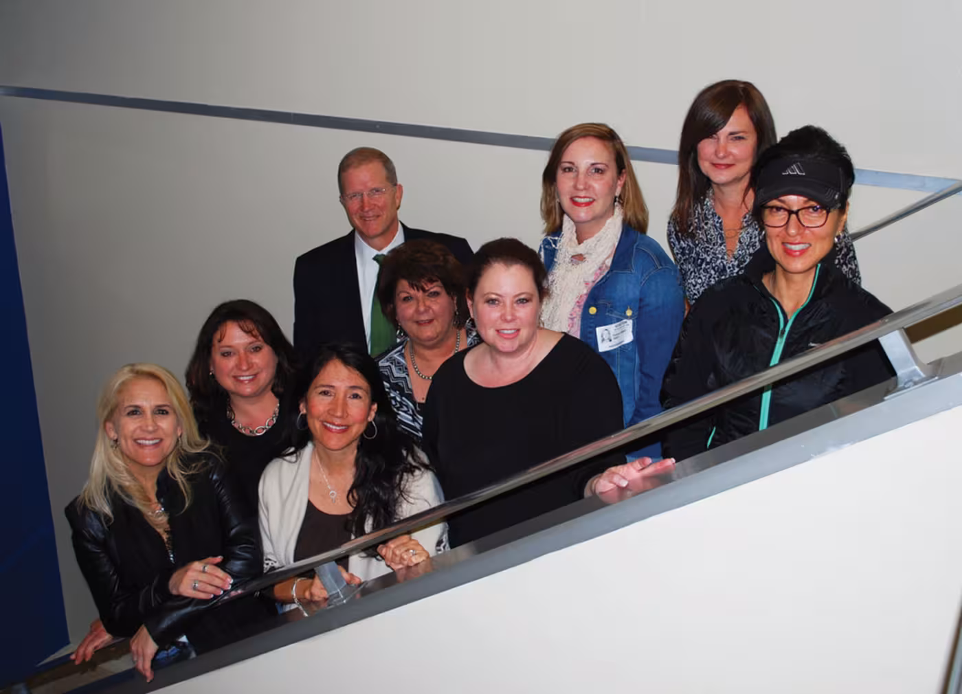 Patty Busmire, Becky Robertson, Marissa Klussmann, Warren Matthews, Cece Thompson, Casey Rowe, Debra Aitken, Kimberly Morris and Michelle Majewski