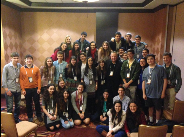 High school students at AIPAC