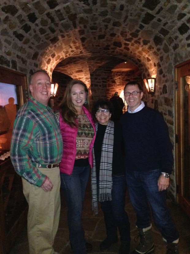 Buzz Happy Hour with David and Julie Brown at Allred's, Telluride Ski Resort's flagship restaurant. Julie met Michael on the chair lift last year and ultimately helped connect us to other Houstonians in the area for our 2014 Texans in Telluride article. 