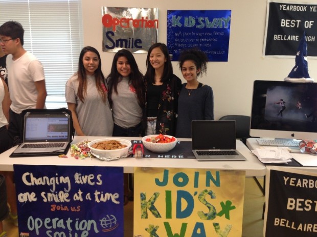 Both Operational Smile and Kid's Way work to help underprivileged children. (From left) Diana Martinez (senior), Ashley Sanchez (senior), Christina Mao (senior), and Sunitha Valayil (senior).