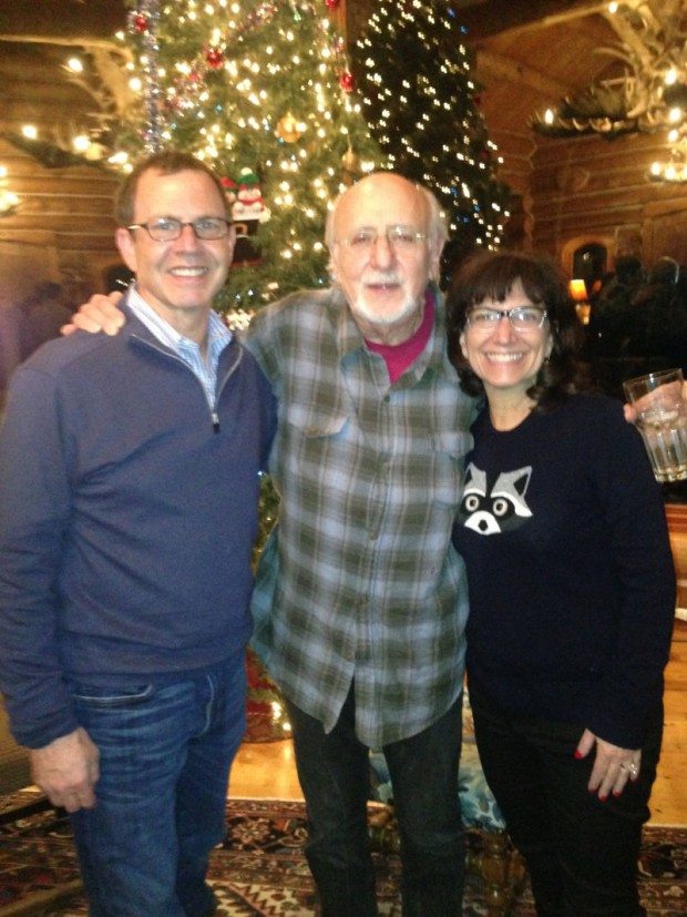 Michael and Joni Hoffman with Peter Yarrow from Peter, Paul and Mary, who performed at the Kramer holiday party. Don Kramer met Peter last year while skiing and they formed an instant bond.