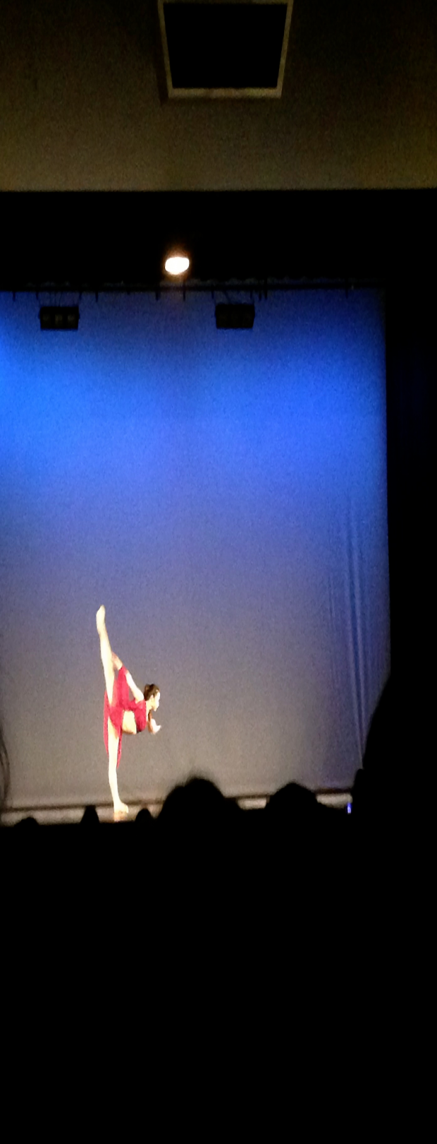 Senior, and modern dance president, Vicky Weng performs her solo.