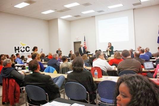 Lead trainer Jack Barry conducting a class at Houston Community College.