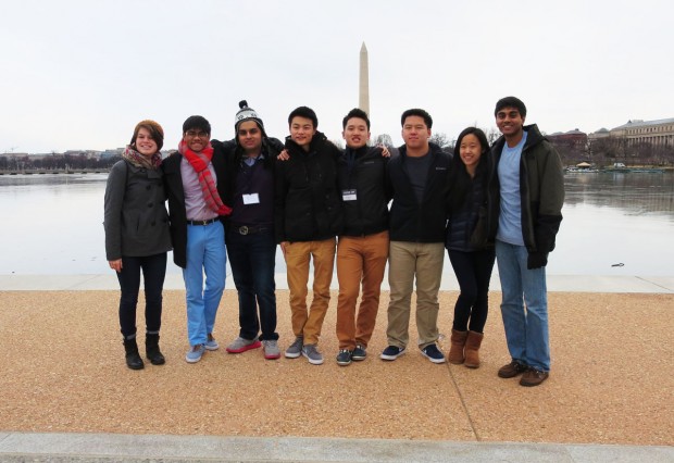 Seniors Claire Weddle, Nirmal Patel, Barik Chaudry, Lawrence Chen, Marco Ling, Kevin Xie, Victoria Wei, Narain Reddy