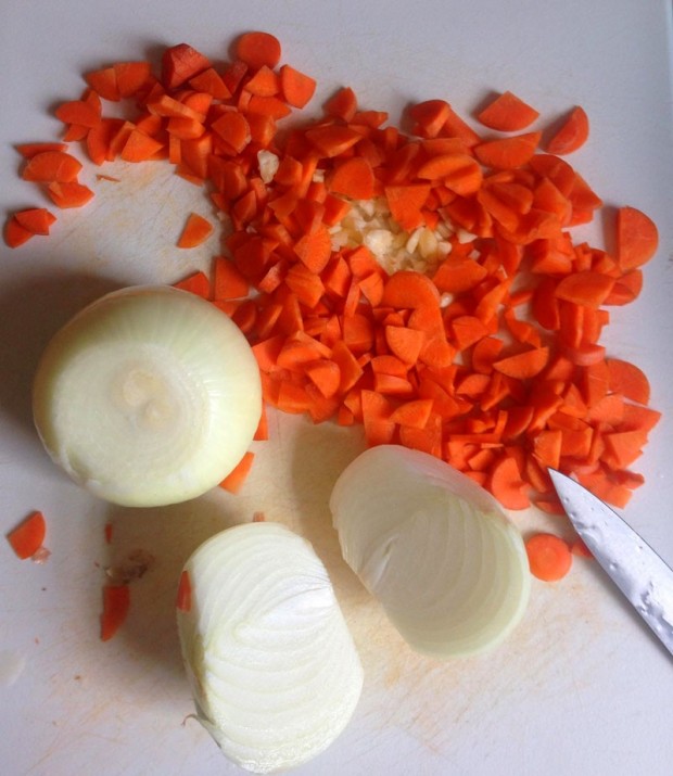 carrots and onions