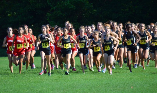 JV at the starting line