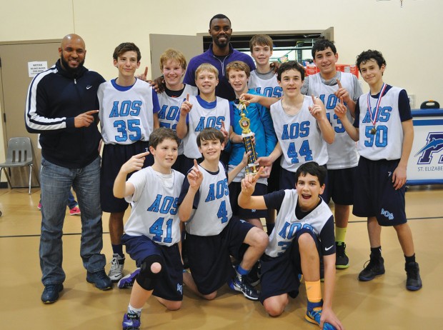 Annunciation Orthodox School eighth-grade boys’ basketball team