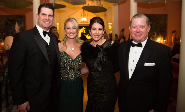 Kevin Comiskey, Charity Ball Chairman Amy Dunn, President Mary Margaret \"Mimi\" Foerster and Jarrod Foerster