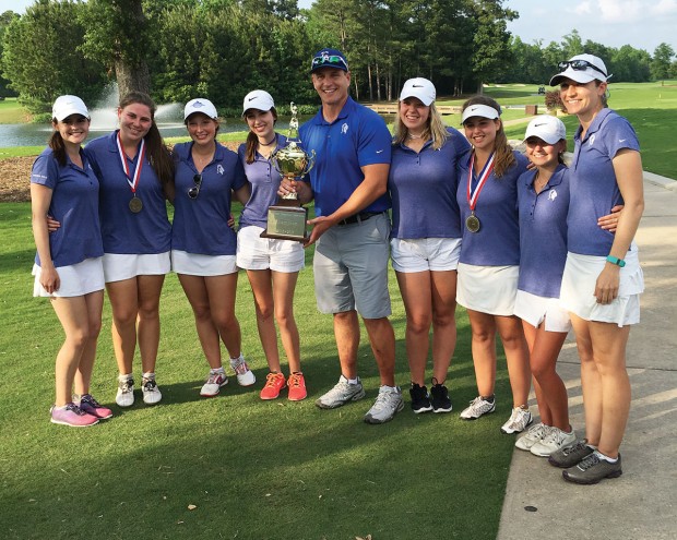 The Episcopal girls golf team