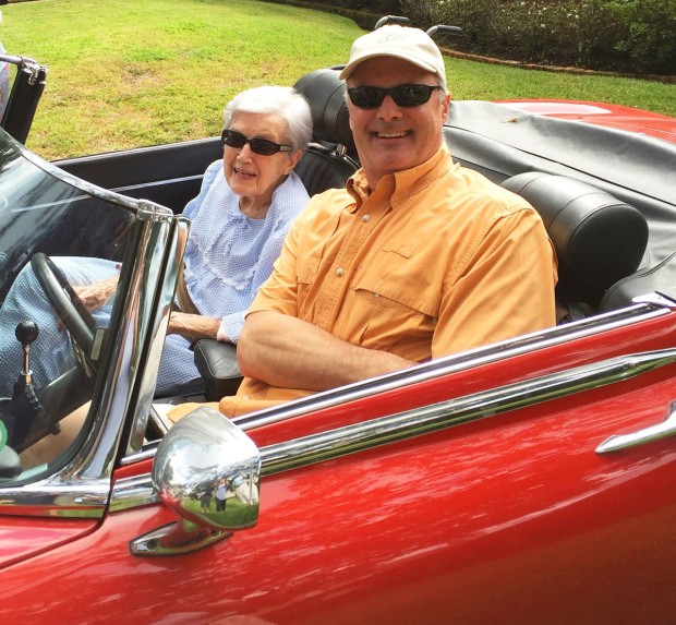 Margaret Frazier taking a joy ride Margaret Frazier taking a joy ride