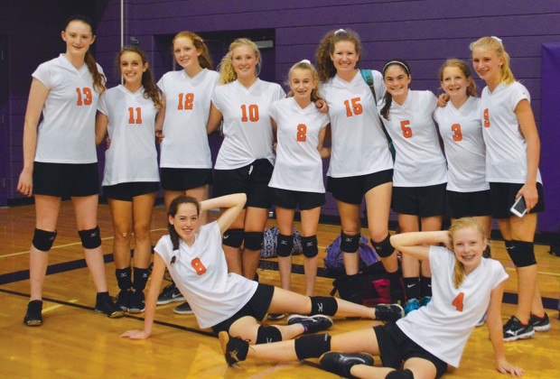 Memorial Middle School eighth-grade Volleyball A team