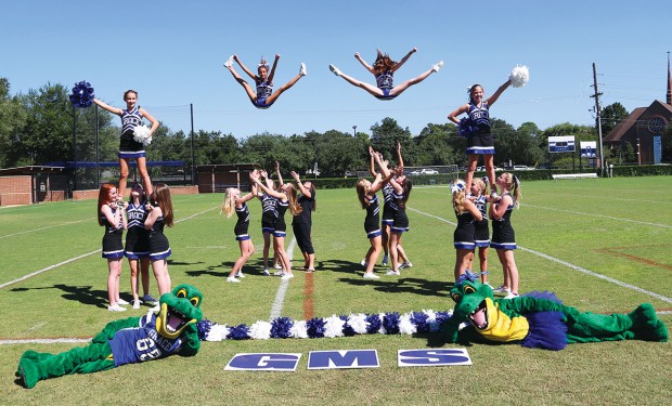 Grace School cheerleaders