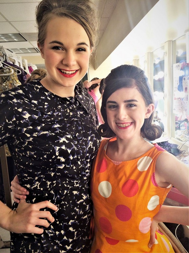 Jenna Bobbora and Lauren Dodds in Hairspray Jenna Bobbora and Lauren Dodds in Hairspray