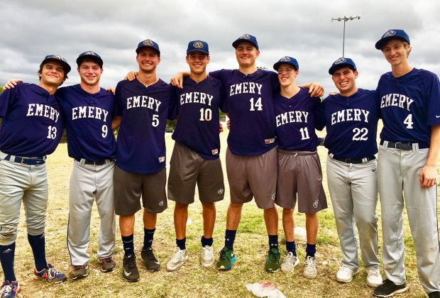 Seniors on the Emery baseball team