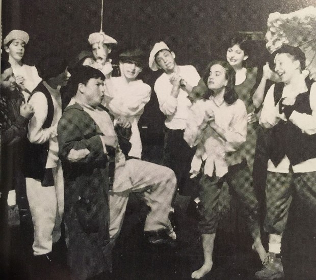 Jon Bass in middle school production of Oliver Jon Bass in middle school production of Oliver