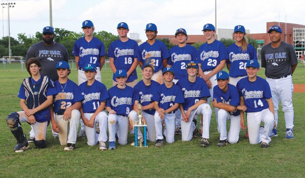 The Pin Oak Middle School baseball team