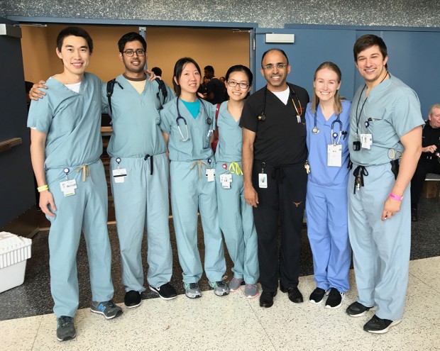 Dr. Asif Ali with medical students