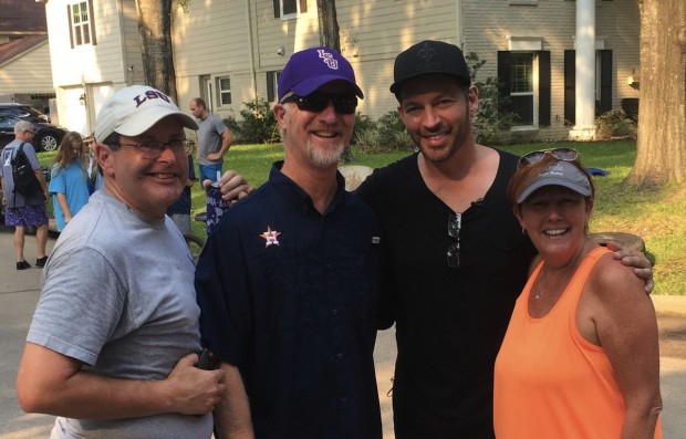 Nottingham Forest residents with Harry Connick Jr.