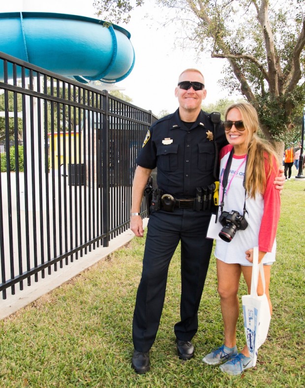 Bellaire Police Lieutenant Jeff Cotton and Kristi Coffey