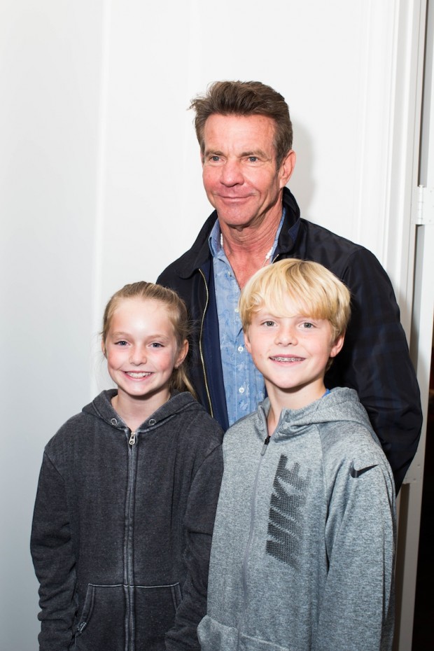 Dennis Quaid with his kids