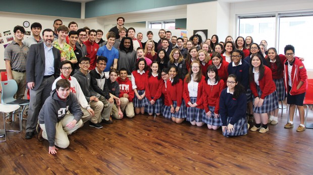 Incarnate Word Academy choir and the St. Thomas High School choir