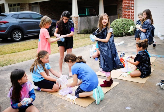 Girl Scout sliming Girl Scout sliming