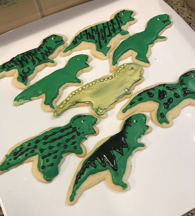 Dinosaur cookies