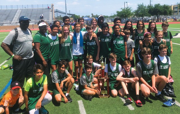 St. Anne Catholic School track team