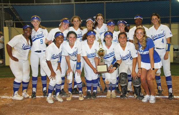 The Episcopal Knights softball team