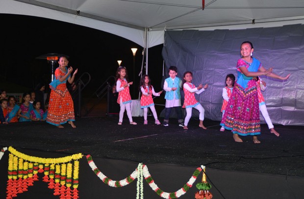 Children performing Bollywood dance
