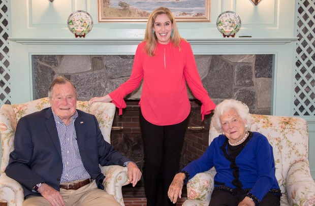 Stephanie Linder, George H.W. Bush, Barbara Bush