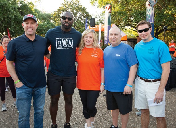 Reid Ryan, Whitney Mercilus, Cathy and Amerino Gatti and Chase Zalman