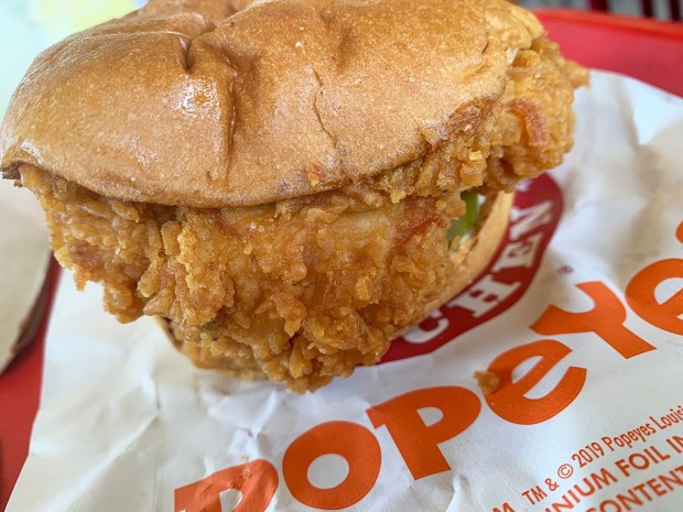 Popeyes' sandwich