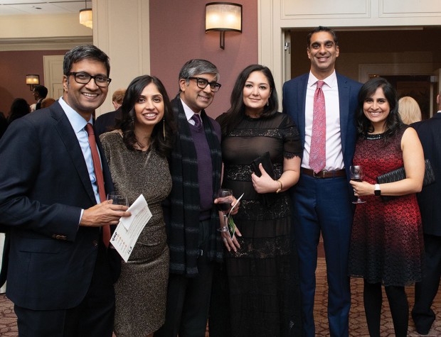 Ram Allada, Mona Parikh, Ankur Kamdar, Myra Marshall, and Neil and Deepa Verma
