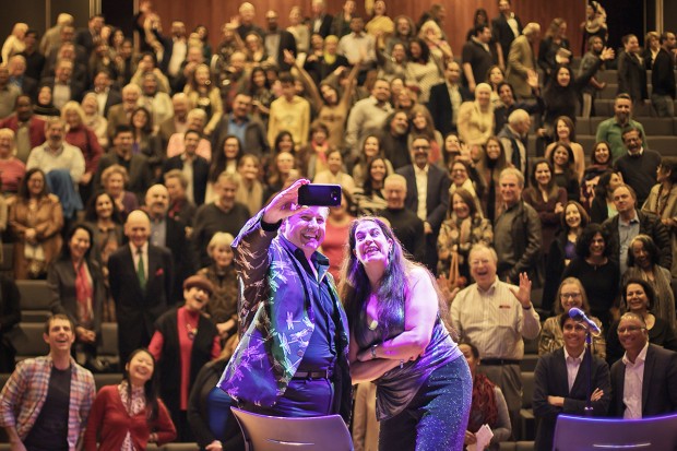 Selfie with the audience Selfie with the audience