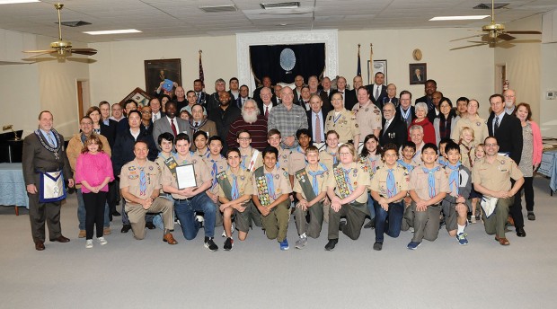Temple Lodge #4 AF & AM and Bellaire Boy Scout Troop 222