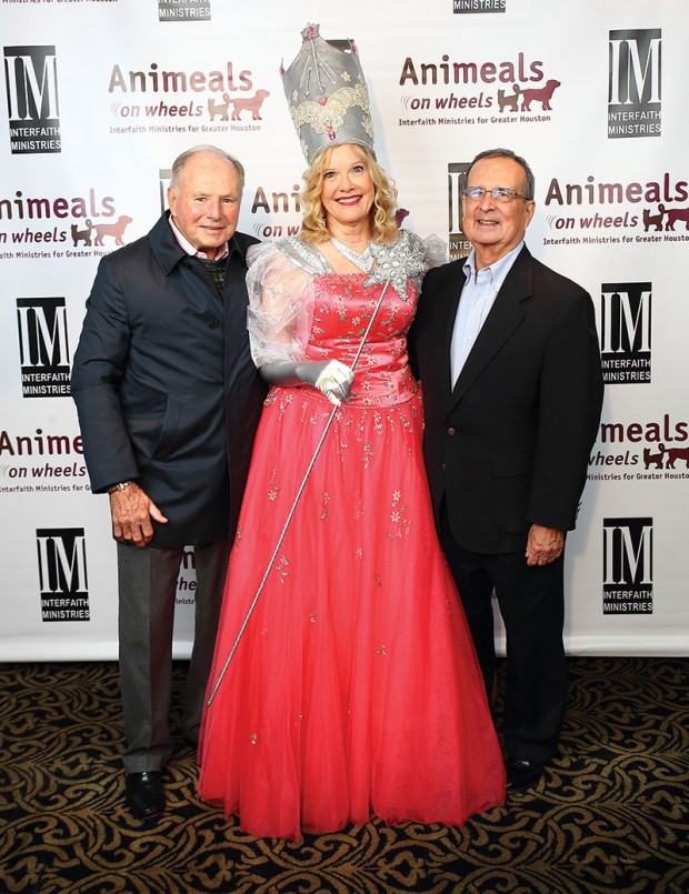 Don Sanders, event chair M.A. Shute and honoree Fred Marshall