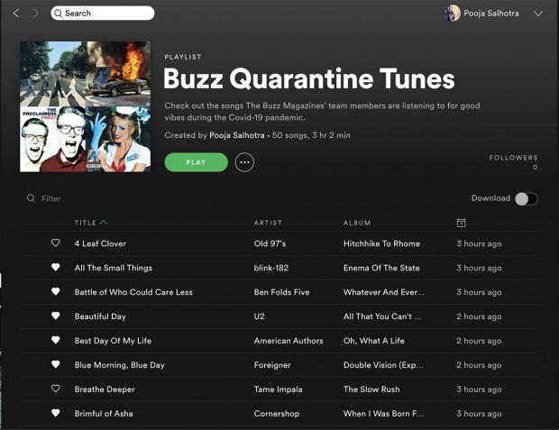 Buzz Quarantine Tunes