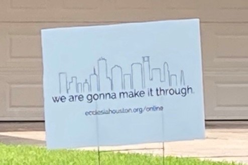 Ecclesia Houston sign Ecclesia Houston sign