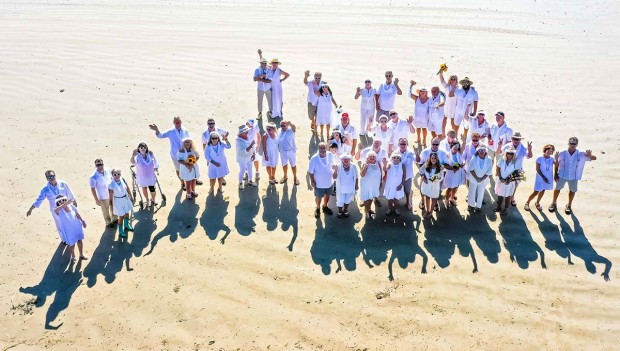 Group Photo on Beach