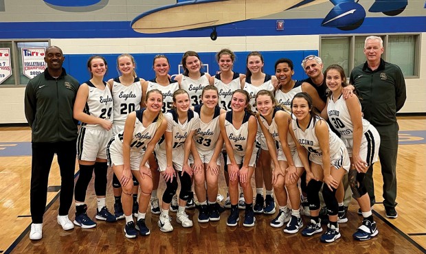 Second Baptist Eagles girls basketball team